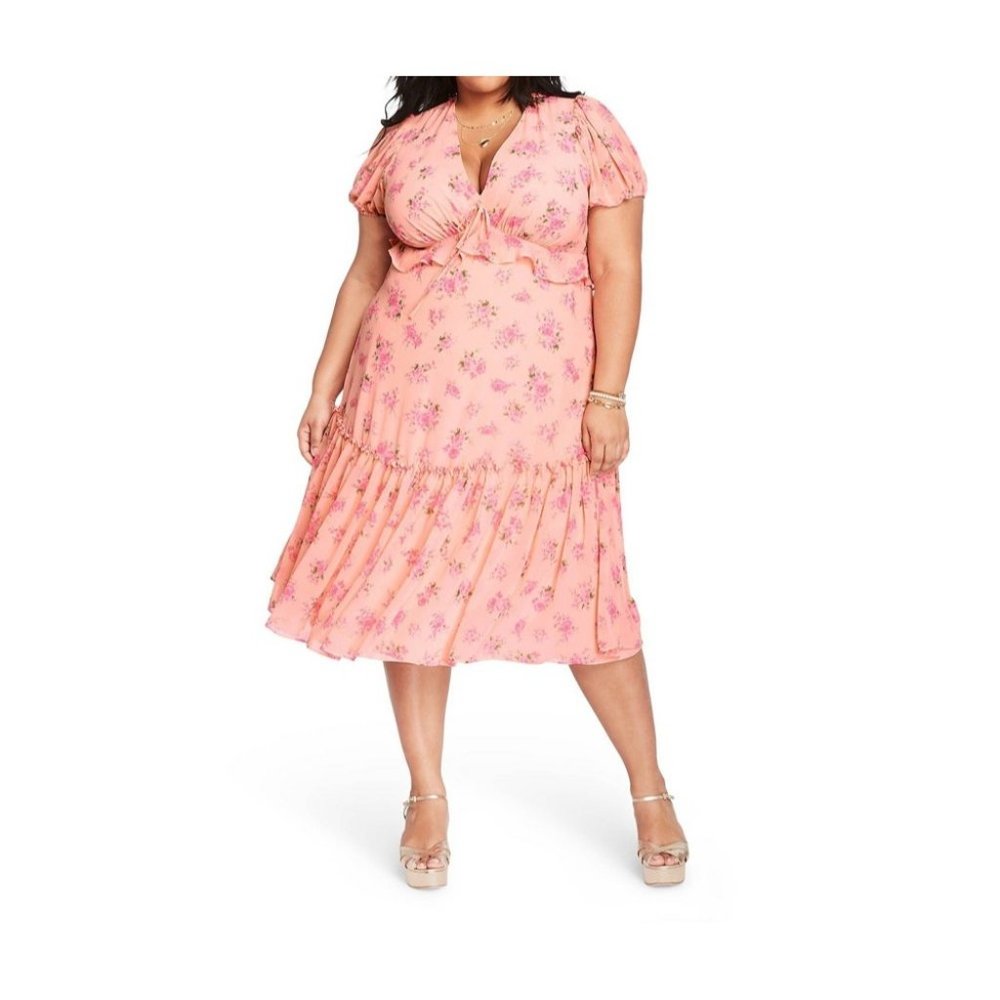 LoveShackFancy  Women's Plus Size 18W Fleur Dress in Traditional Pink CC410AFA